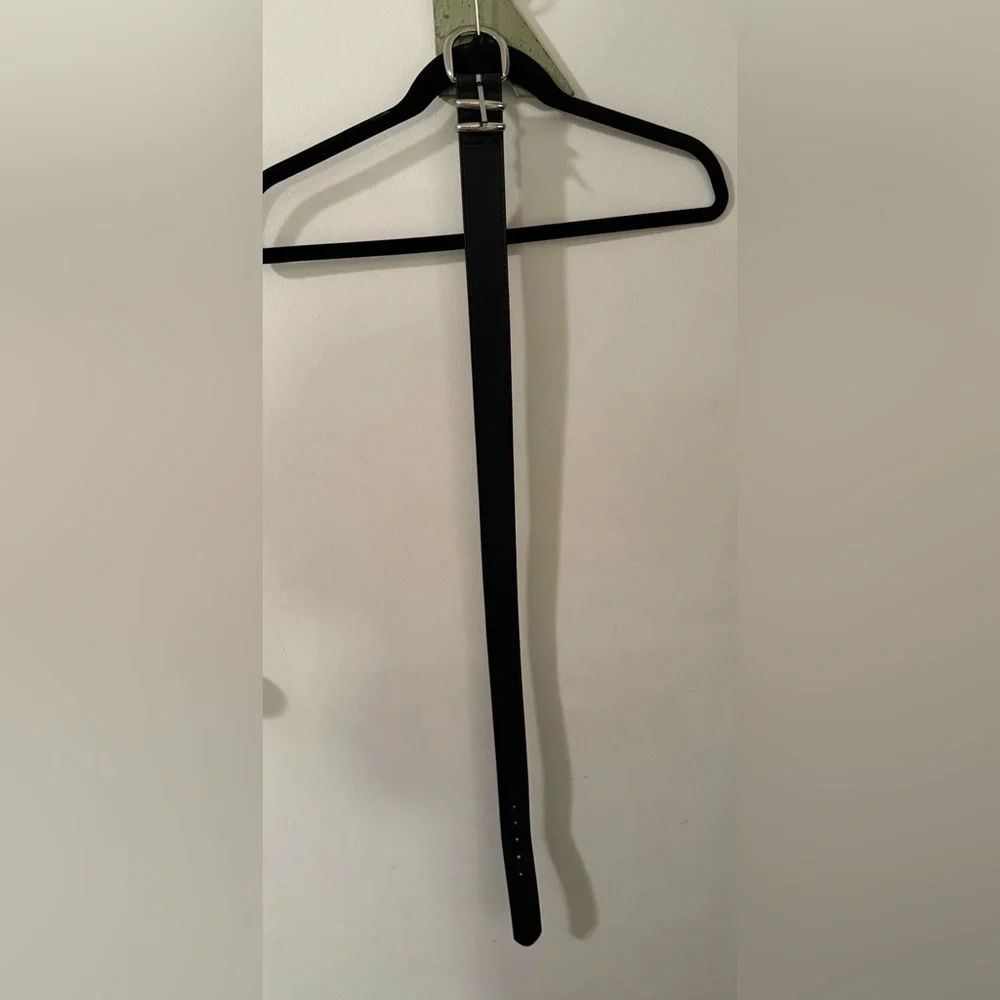 Mango Black Belt with Silver Buckle